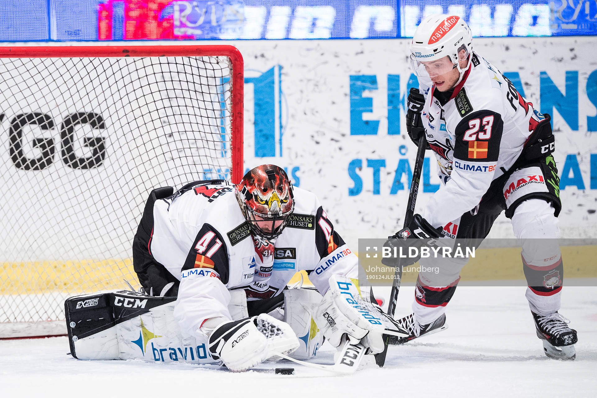 Malmö Redhawks målvakt Cristopher Nihlstorp och