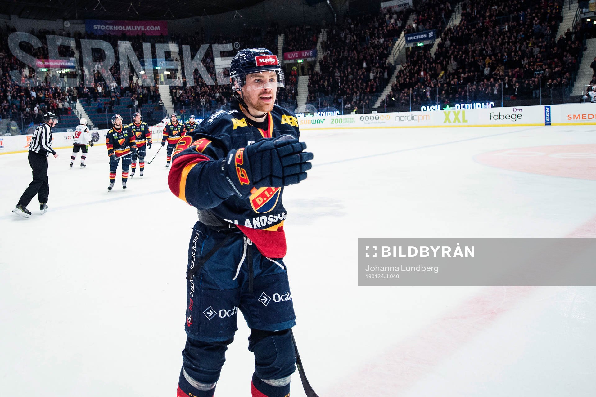 Djurgårdens Daniel Brodin jublar