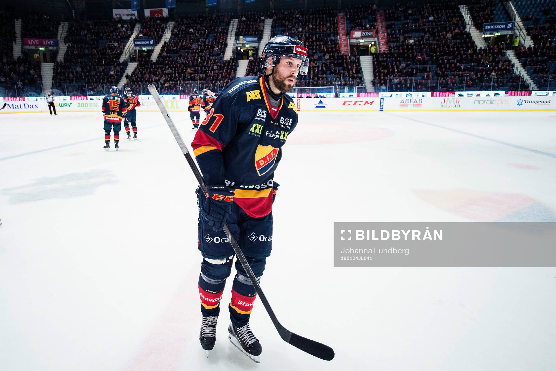 Djurgårdens Dick Axelsson  deppar