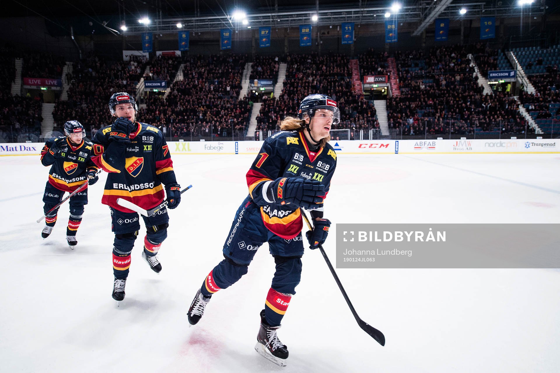 Djurgårdens Marcus Davidsson och Axel Jonsson Fjällby