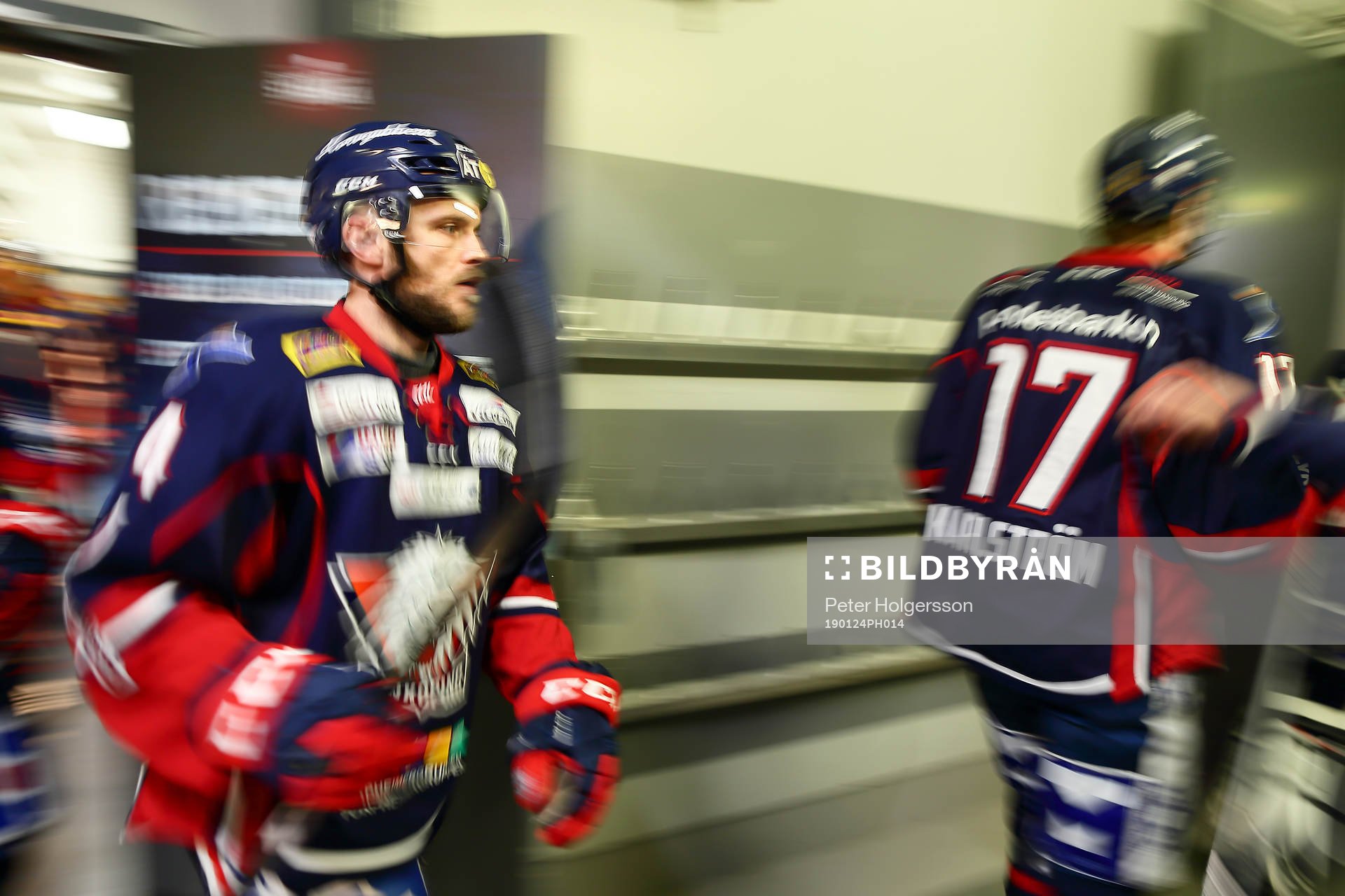 Linköpings Chad Billins före ishockeymatchen i SHL mellan