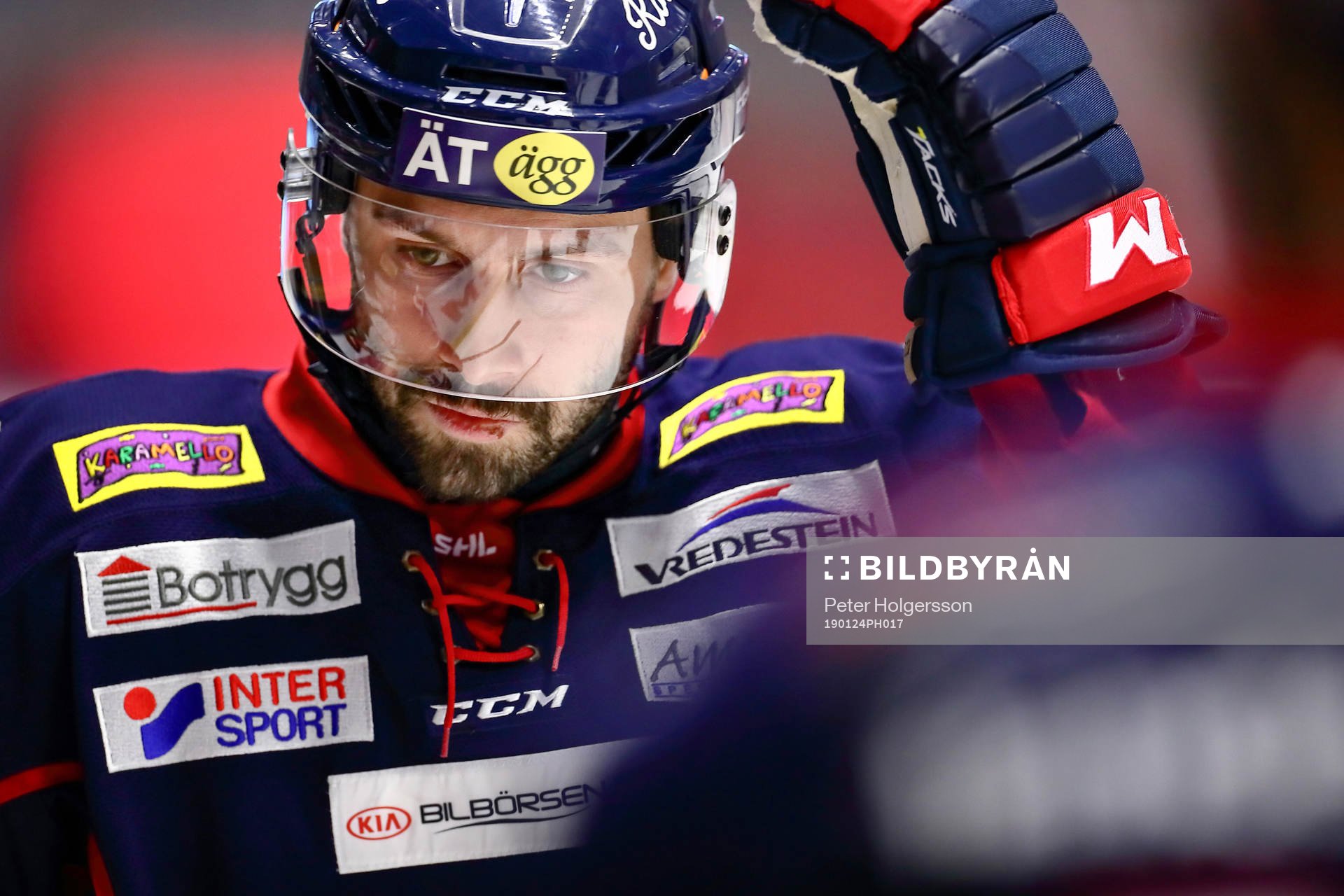 Linköpings Daniel Olsson-Trkulja före ishockeymatchen i