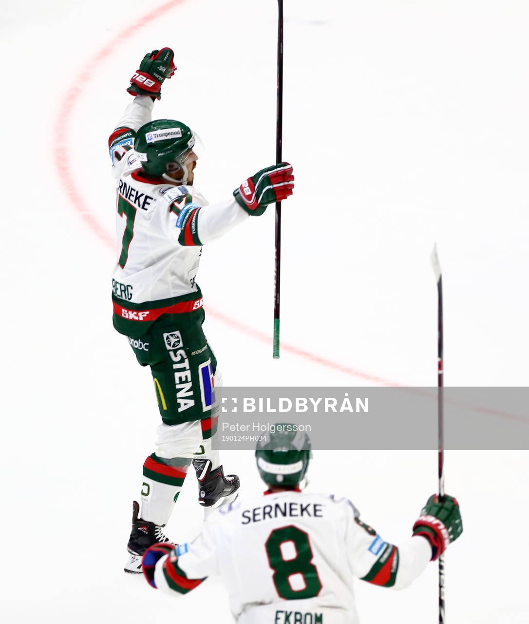 Frölundas Sebastian Stålberg jublar
