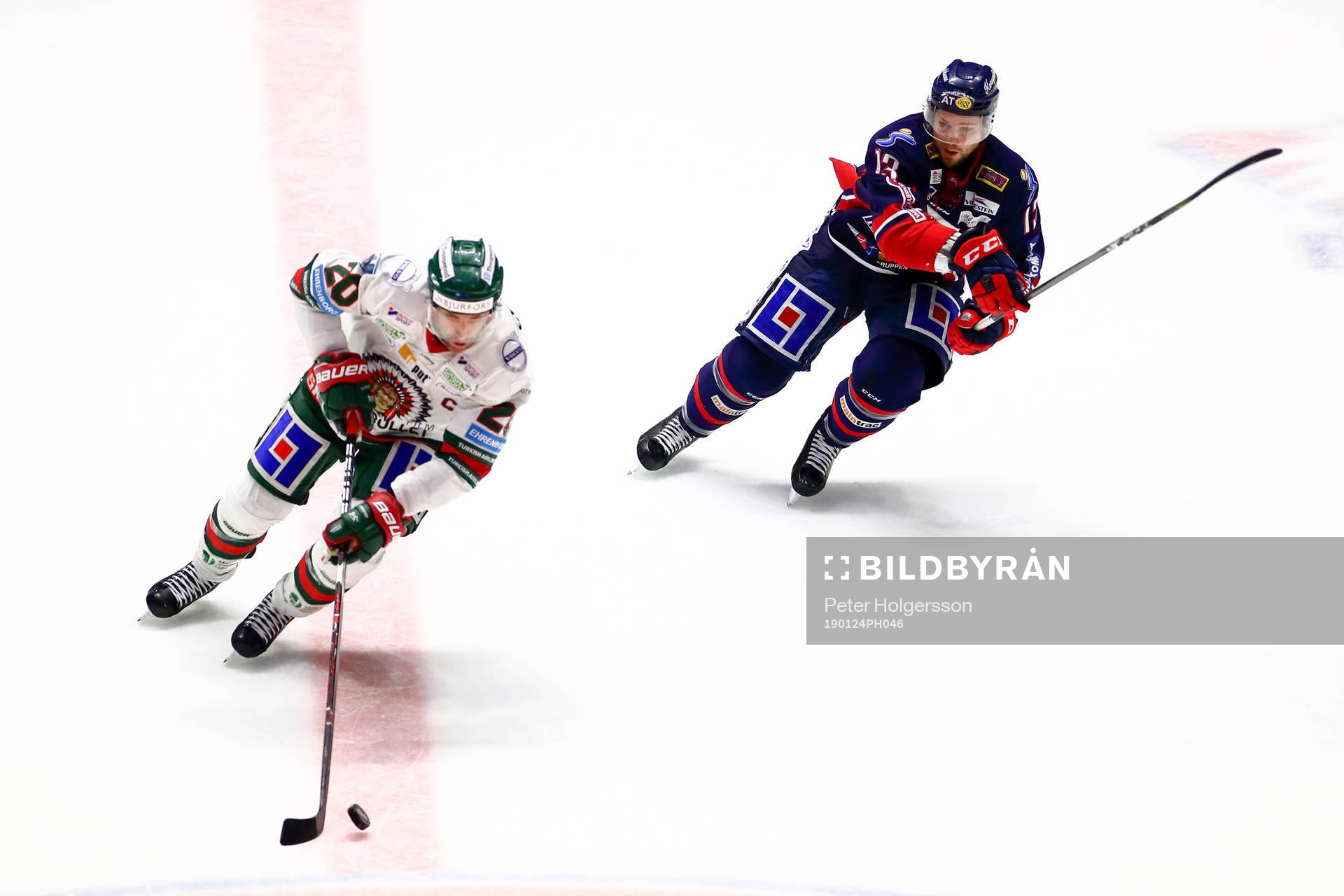 Frölundas Joel Lundqvist och Linköpings Andrew Gordon