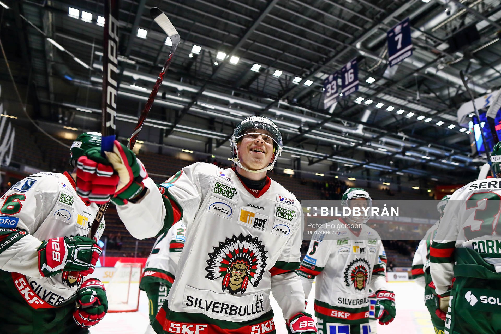 Frölundas Jacob Moverare  jublar