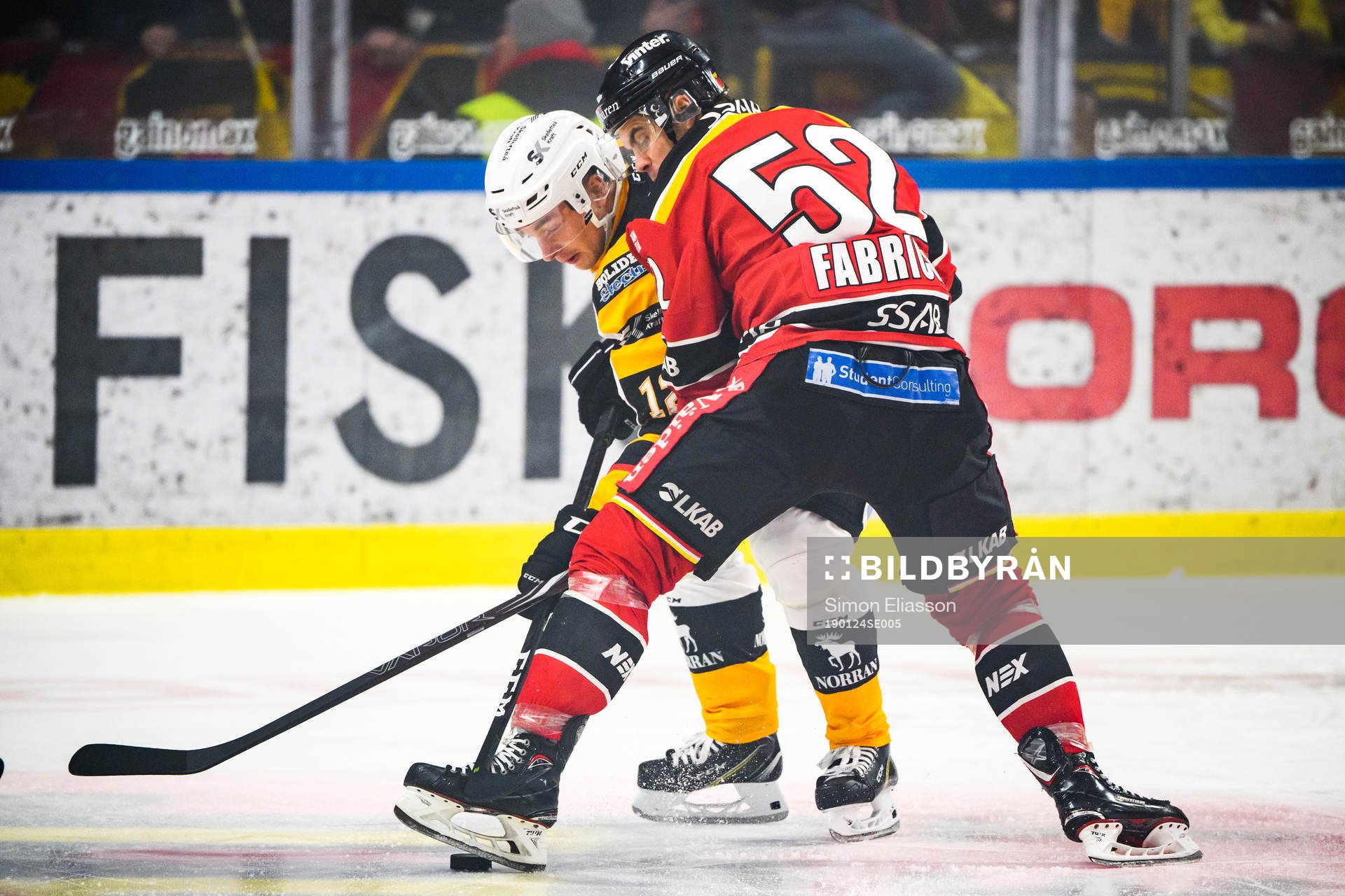 Skellefteås Adam Pettersson och Luleås Karl Fabricius