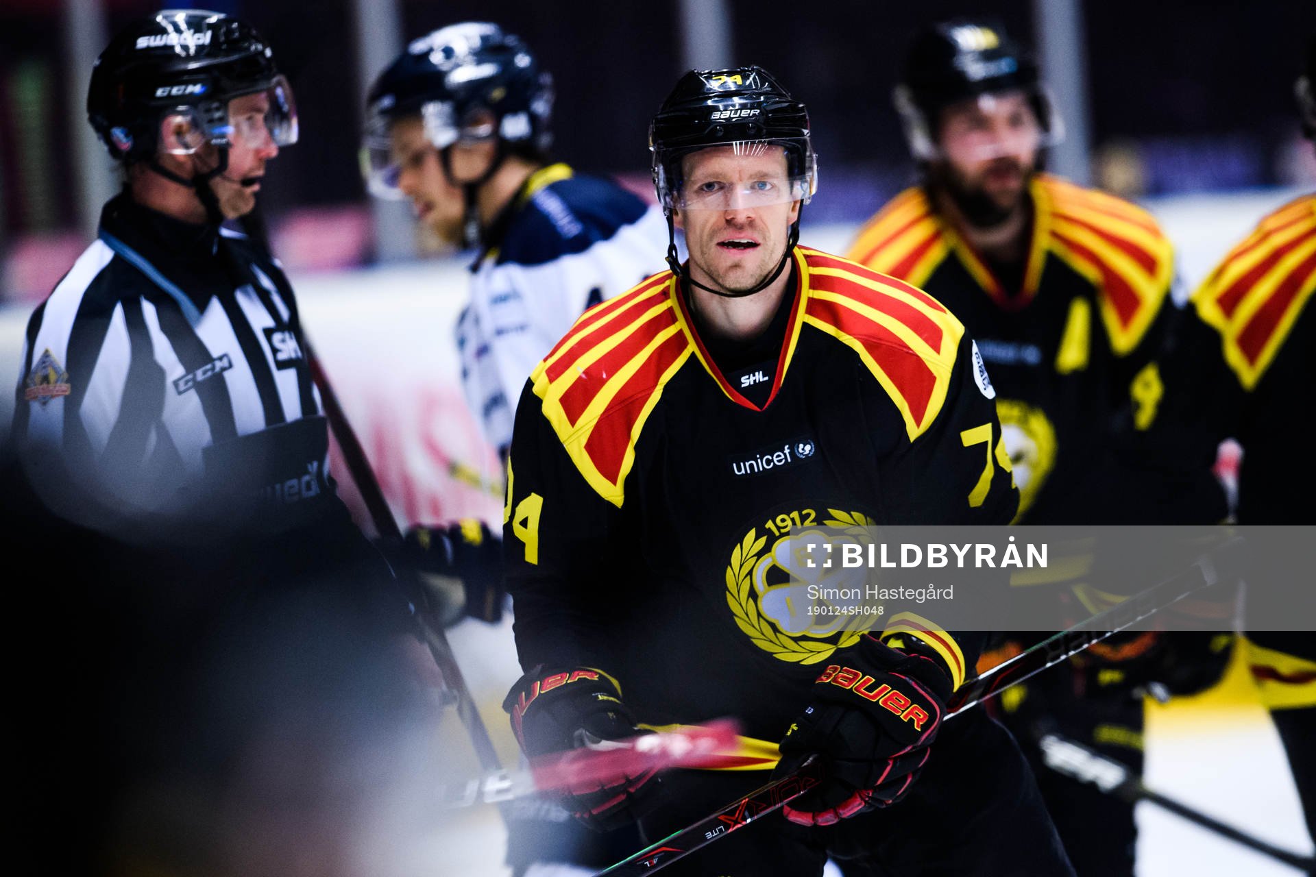 Brynäs Nicklas Danielsson jublar