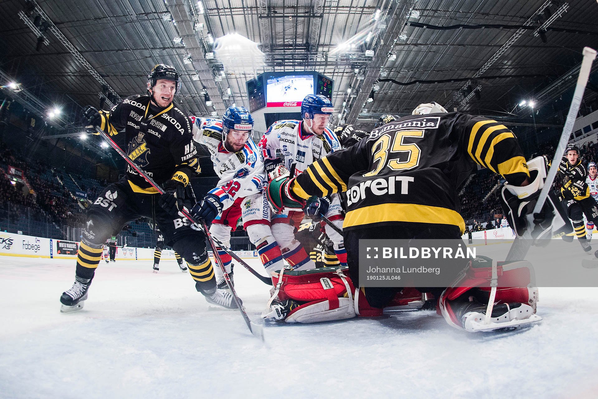 s Jacob Dahlström mot Oskarshamns Markus Modigs och Joakim