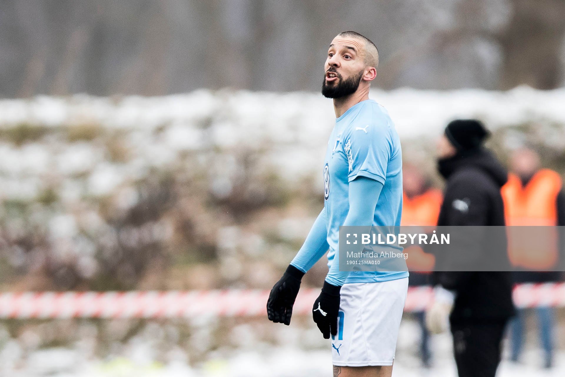 Malmö FFs Guillermo Molins protesterar mot domslut