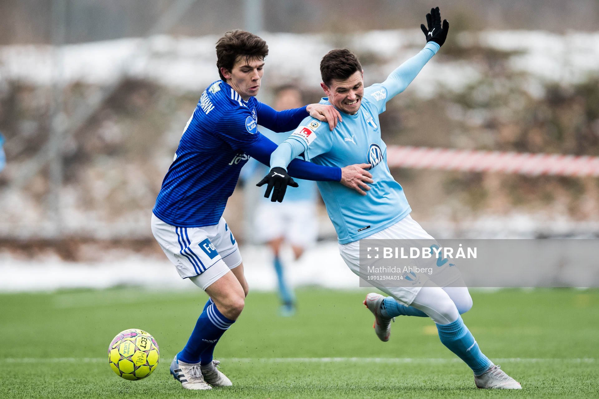 Lyngbys Markus Backmann och Malmö FFs Marcus Antonsson