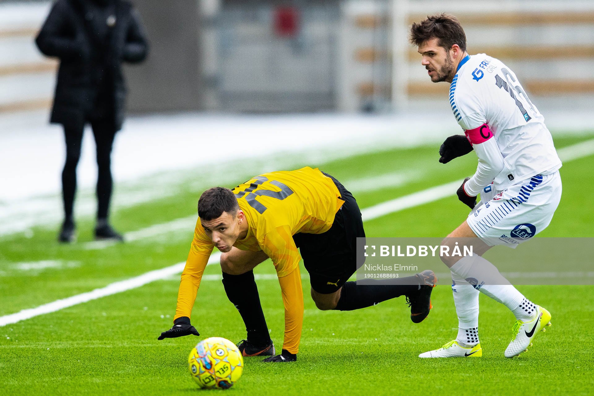 Häckens Ali Youssef och Sarpsborg 08 Joachim Thomassen