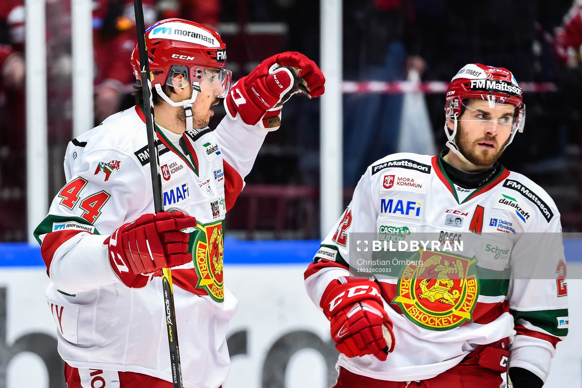 Moras Matej Stransky jublar med Matt Bailey