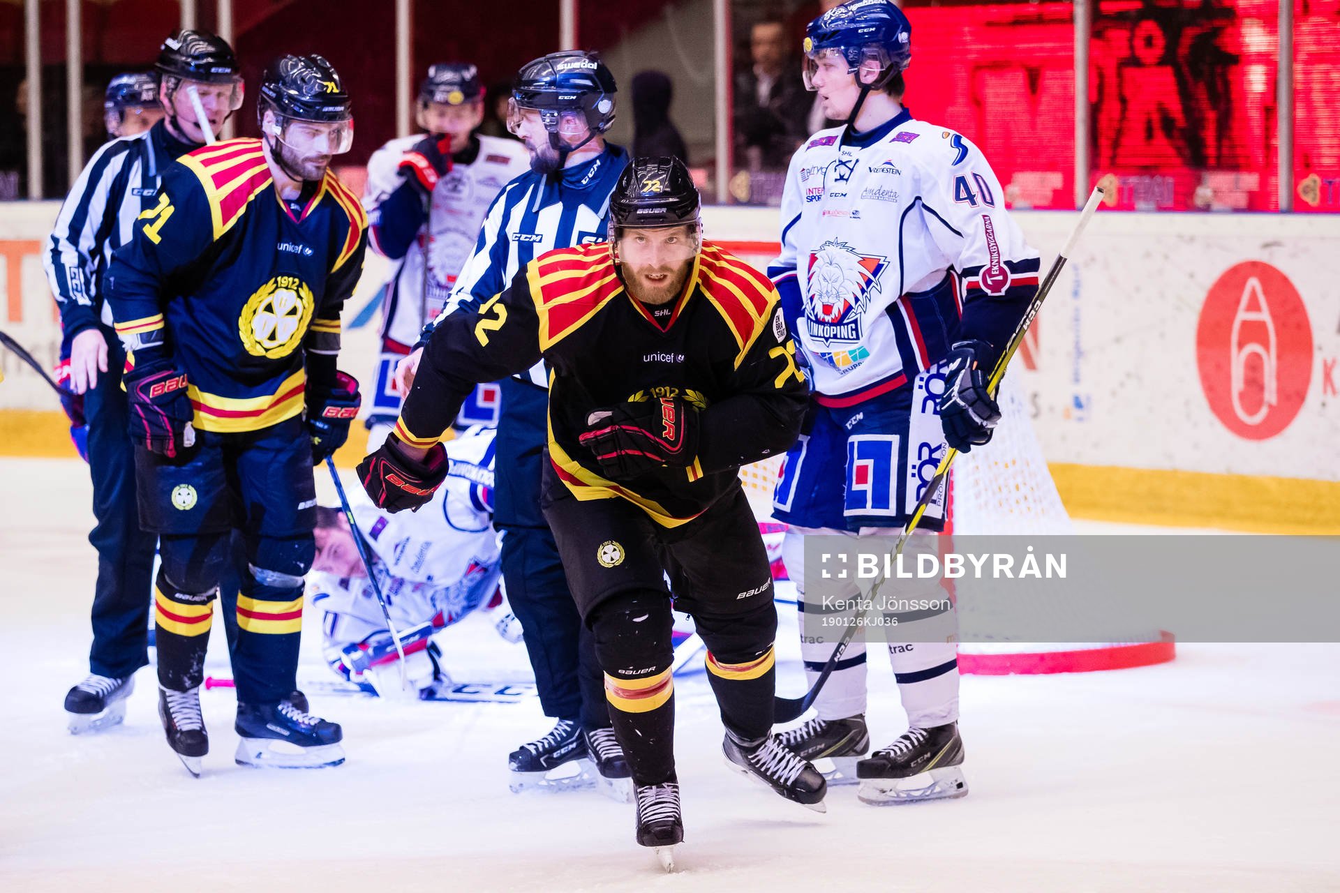 Brynäs Joachim Rohdin jublar