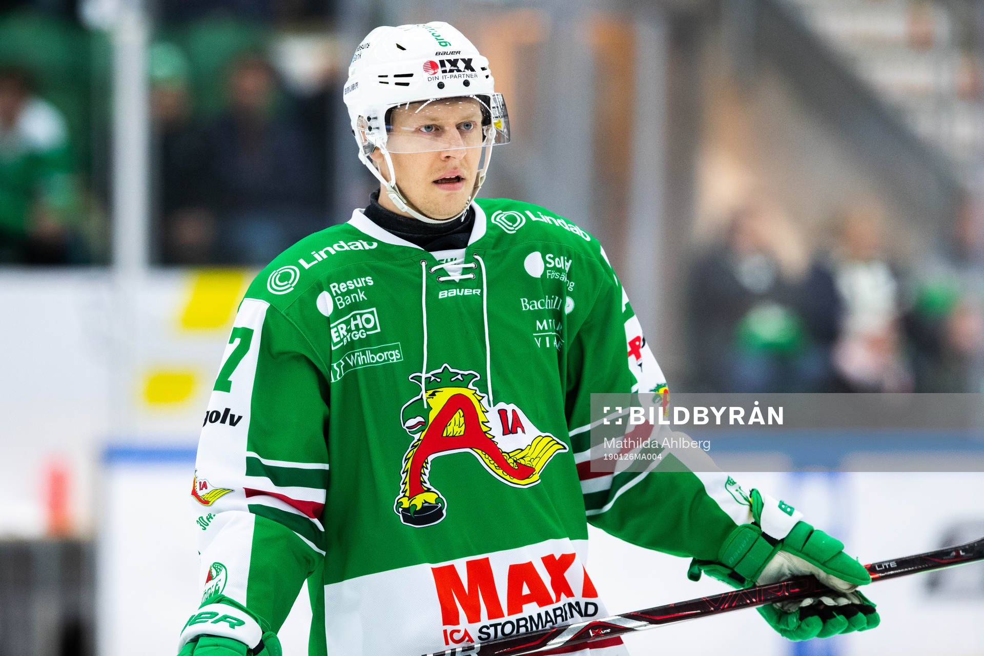 Rögles  Jesper Williamsson med en speciell matchtröja