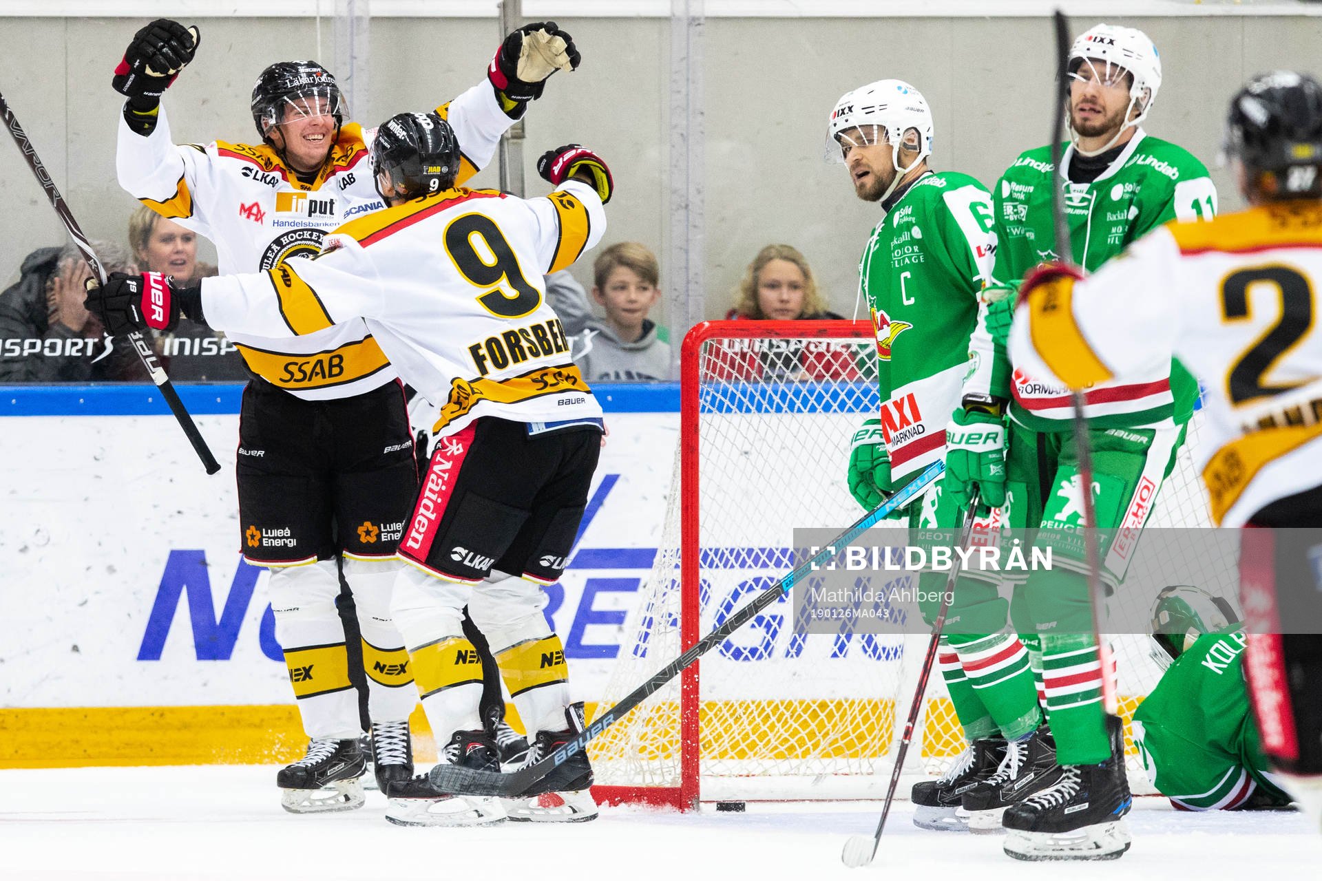 Luleås Johan Forsberg jublar