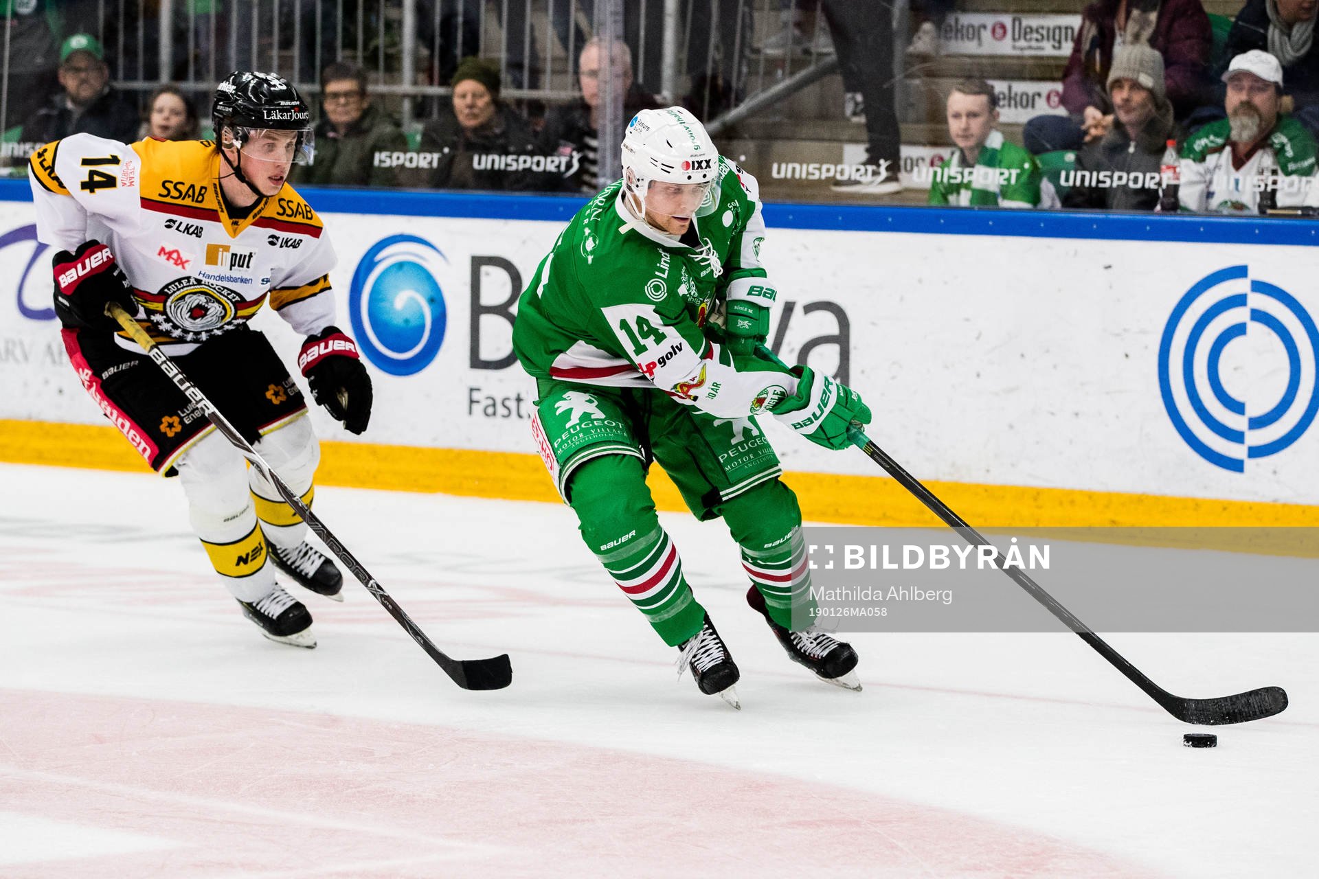 Luleås Jonas Berglund och Rögles Trevor Mingoia