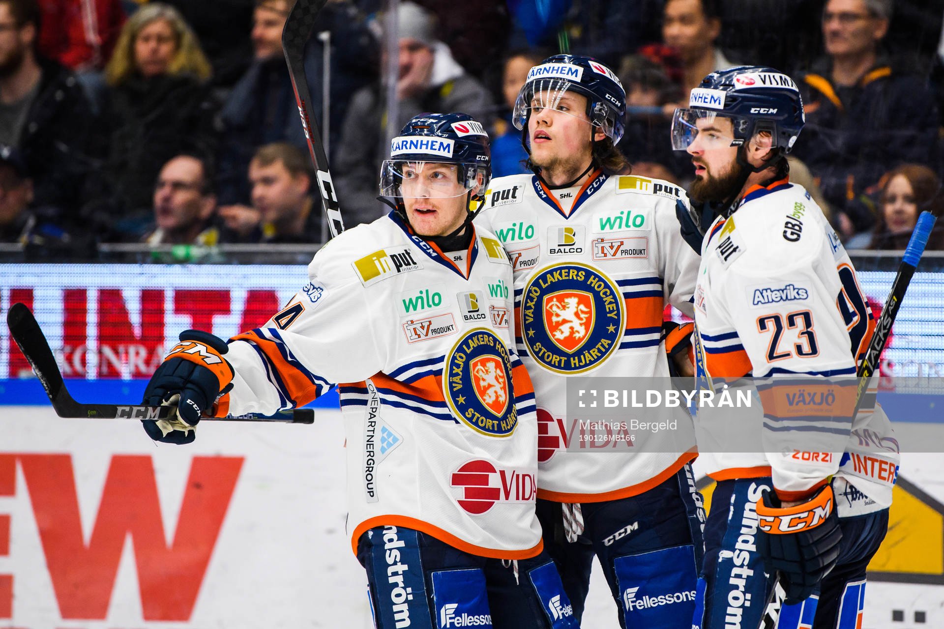 Växjös Niclas Burström, Dominik Bokk och Roman Horak