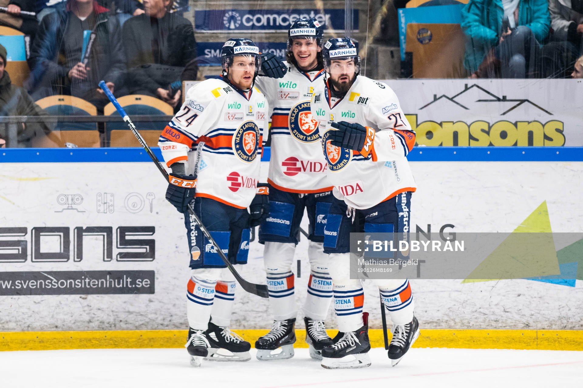 Växjös Brendan Shinnimin, Dominik Bokk och Martin