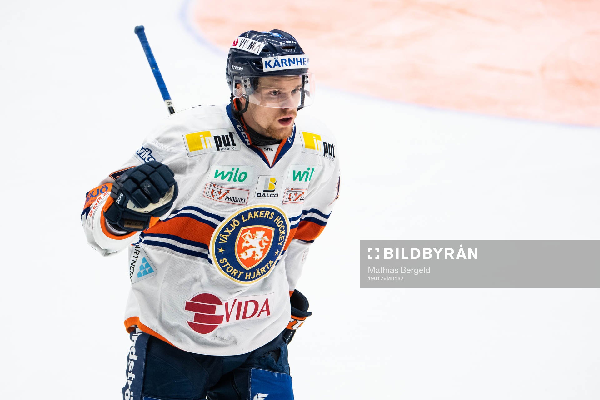 Växjös Brendan Shinnimin jublar
