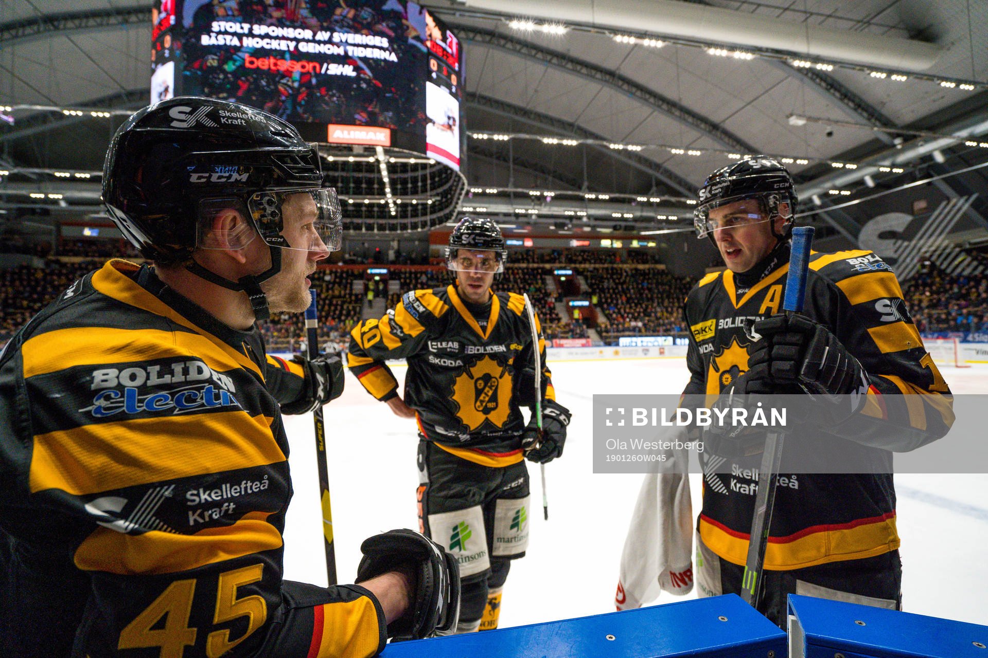 Skellefteås Oscar Möller , Jesper Jensen och Joakim