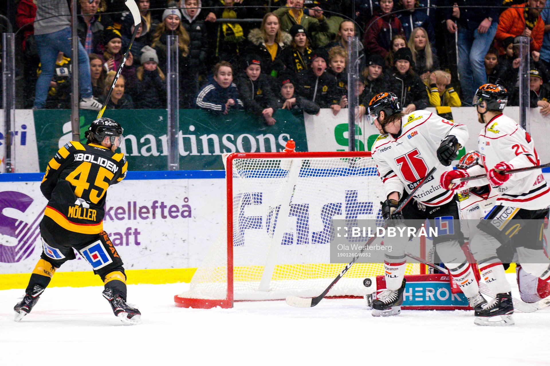 Skellefteås Oscar Möller kvitterar till 2-2 med 0,3