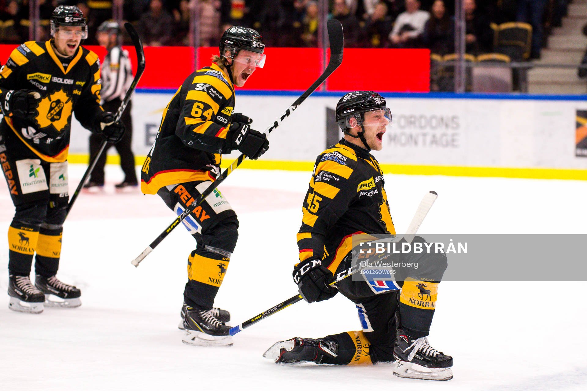 Skellefteås Oscar Möller kvitterar till 2-2 med 0,3