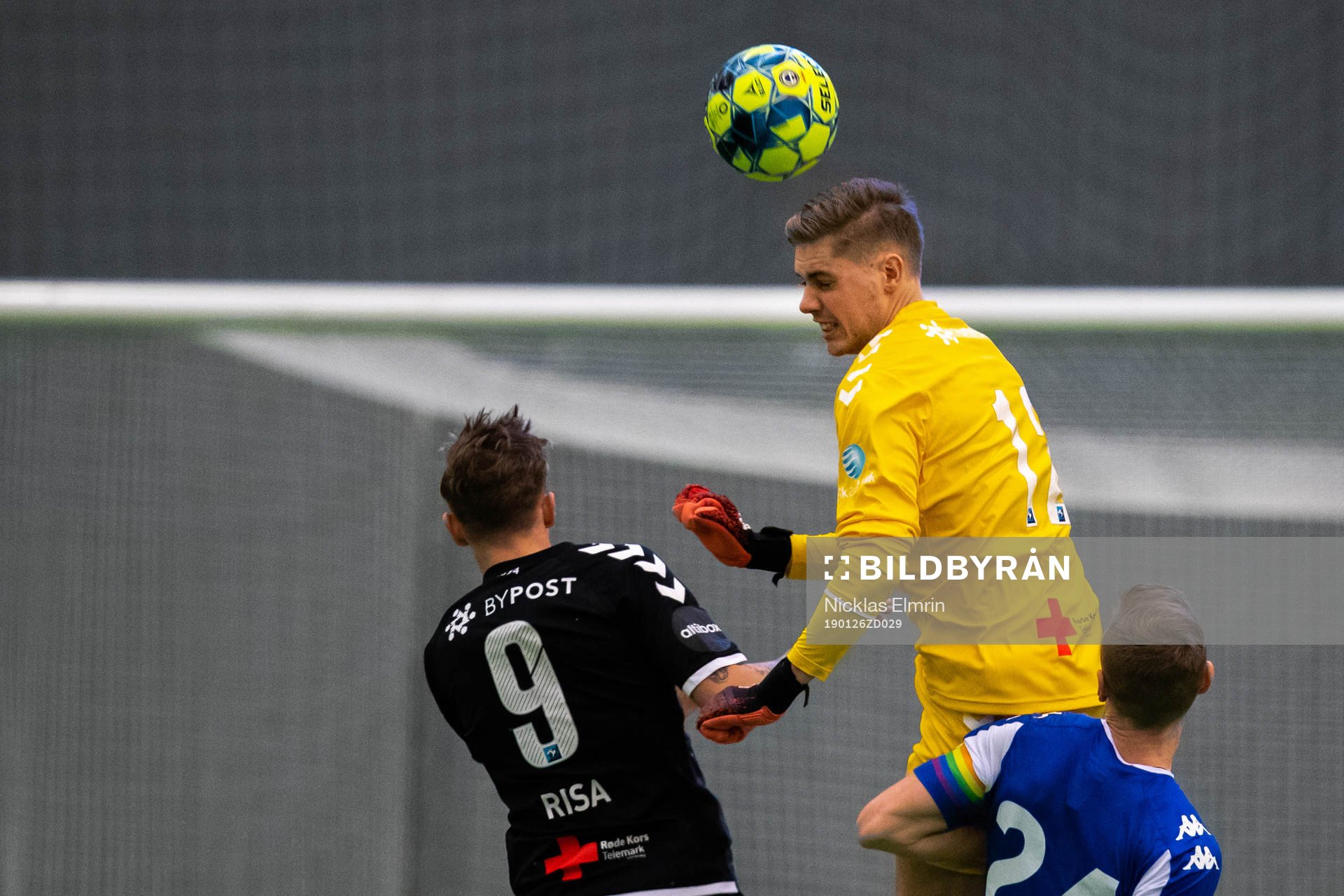 Odds Birk Risa och målvakt Viljar Myhrai