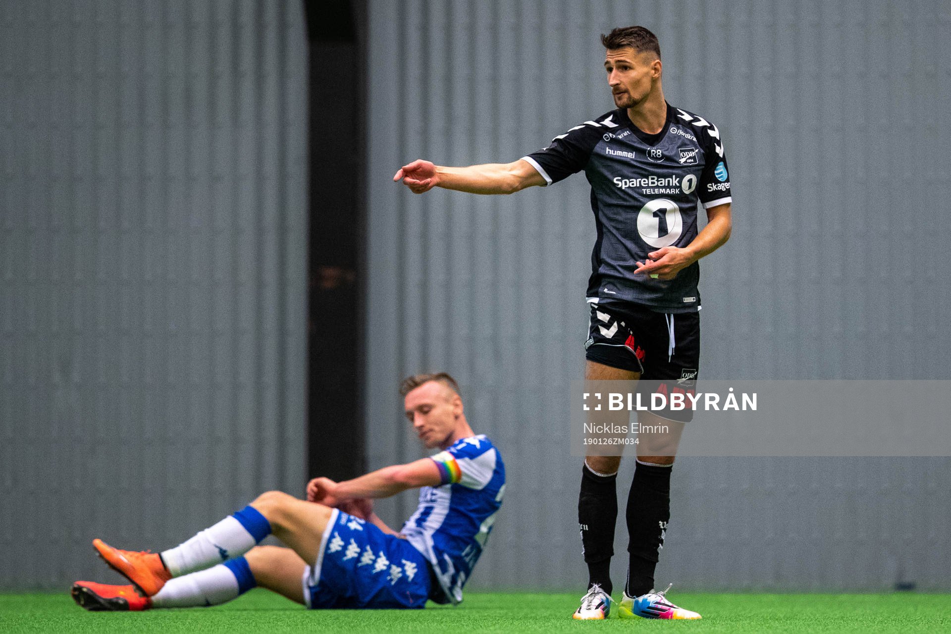 IFK Göteborgs Sebastian Ohlsson och Odds Elbasan Rashani