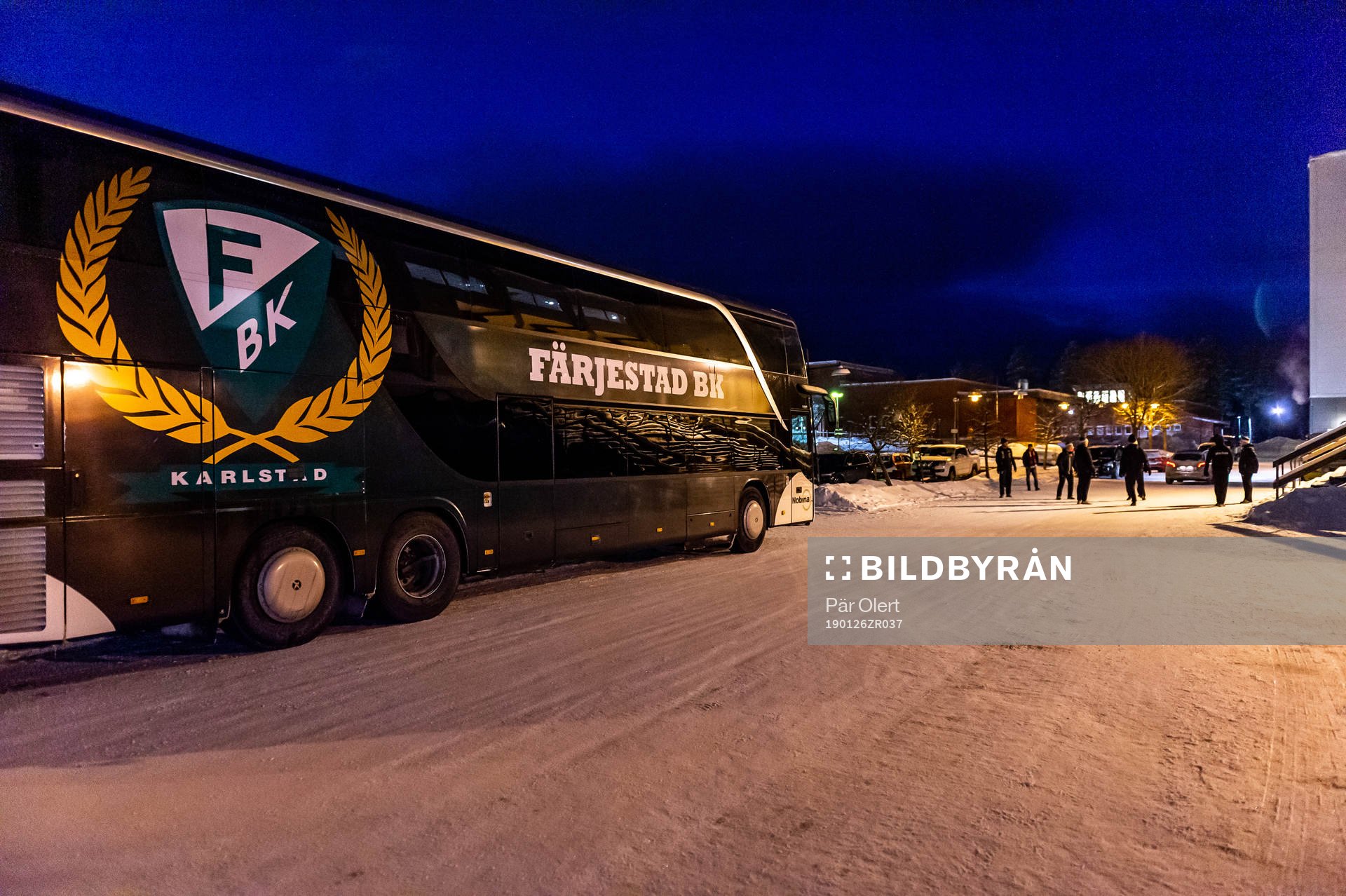 Färjestads spelarbuss