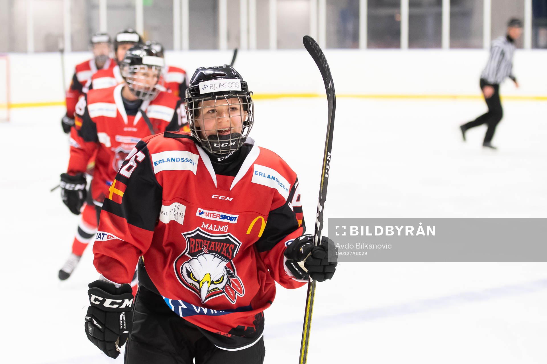 Redhawks Annie Svärd jublar