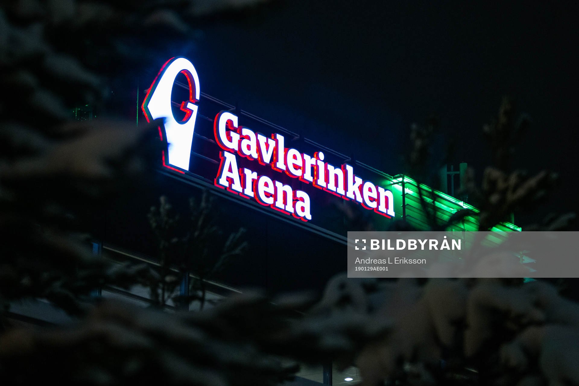 Exteriör av Gavlerinken Arena