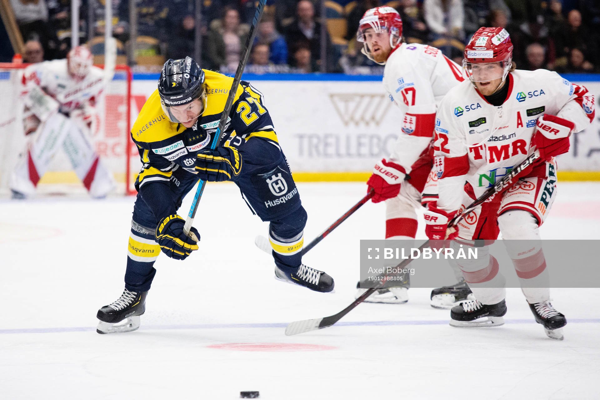 s David Gustafsson och Timrås Andreas Söderberg och Emil