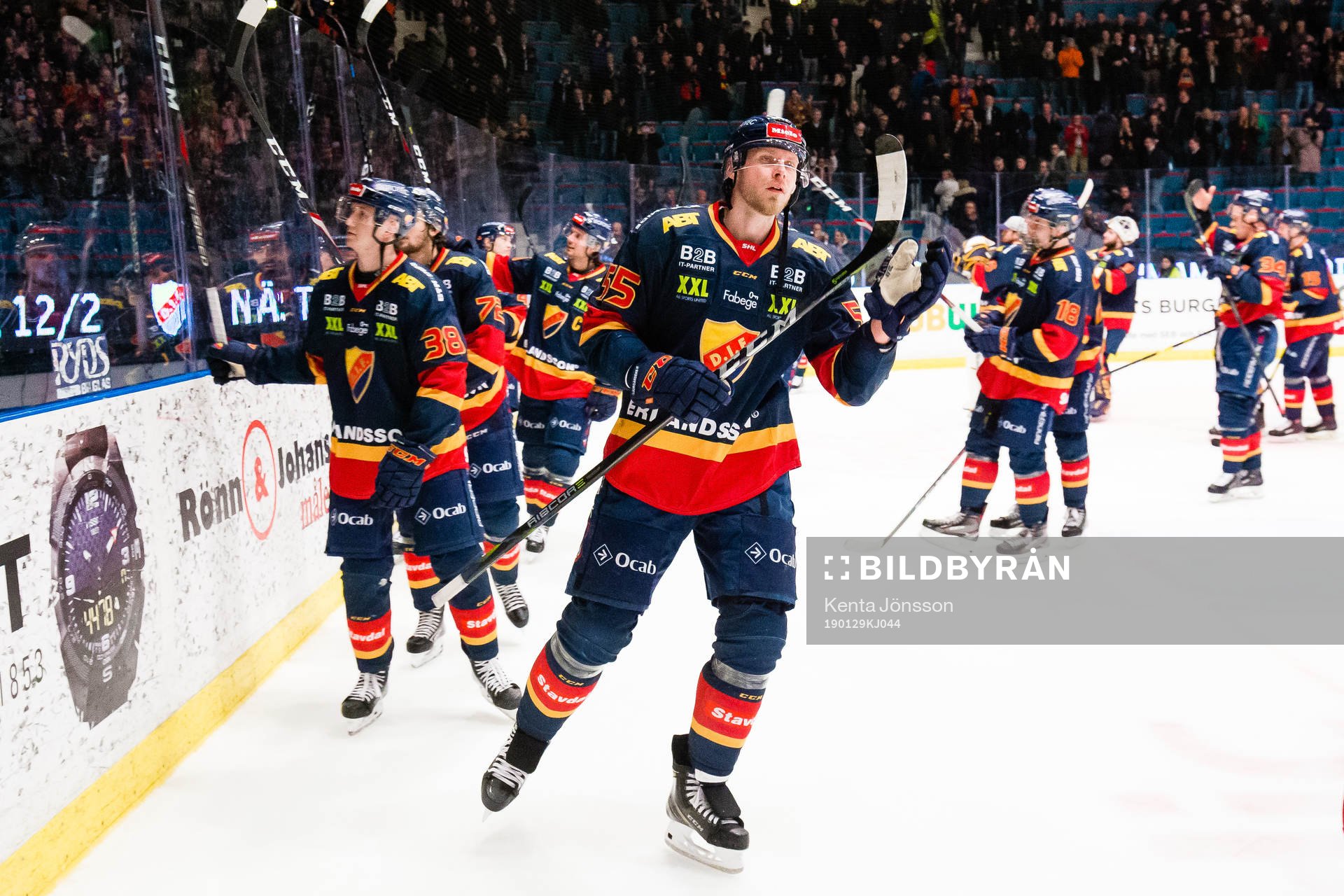 Djurgårdens Alexander Urbom jublar