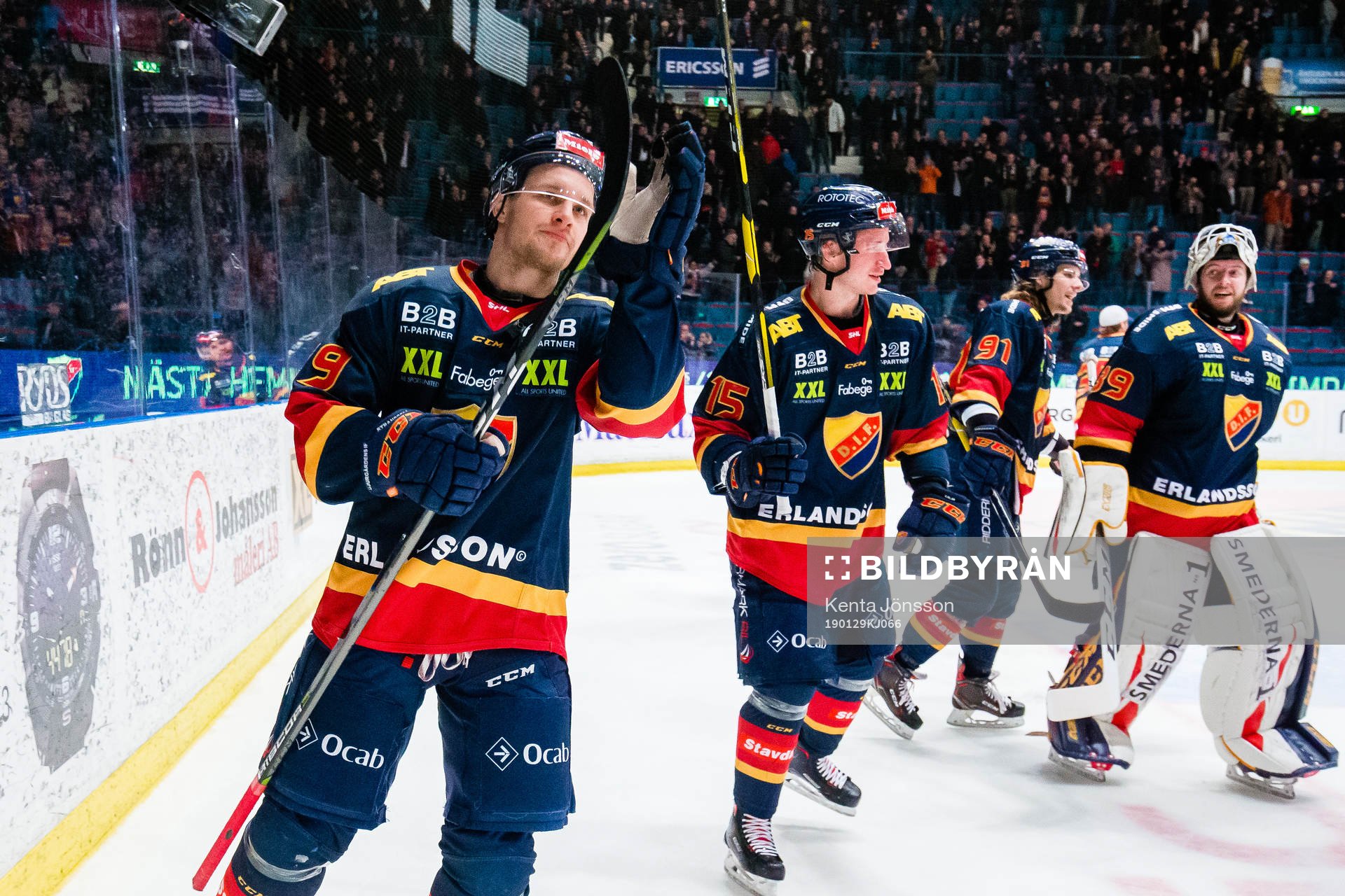 Djurgårdens Sebastian Strandberg jublar