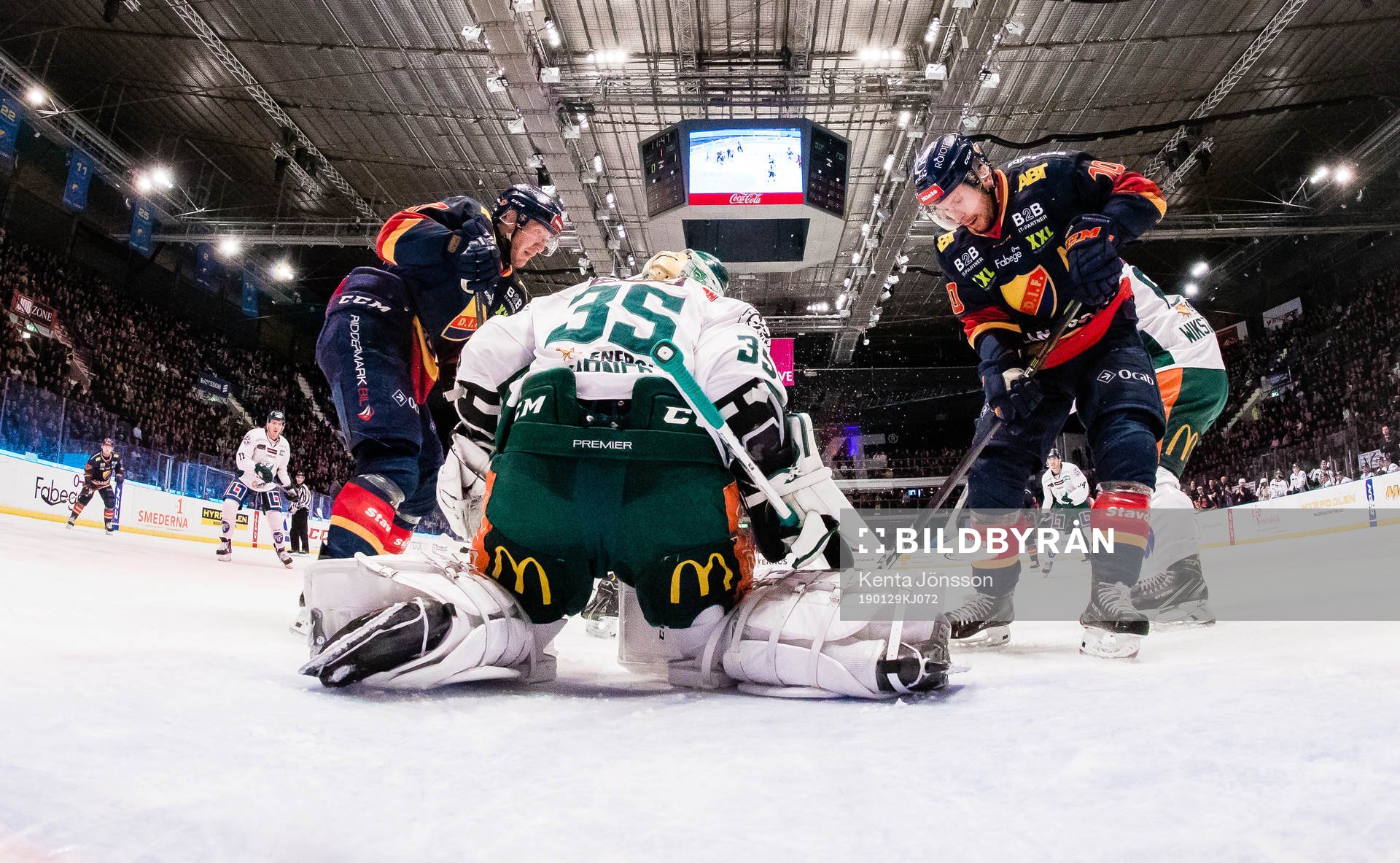 Djurgårdens Niclas Bergfors men en målchans framfor