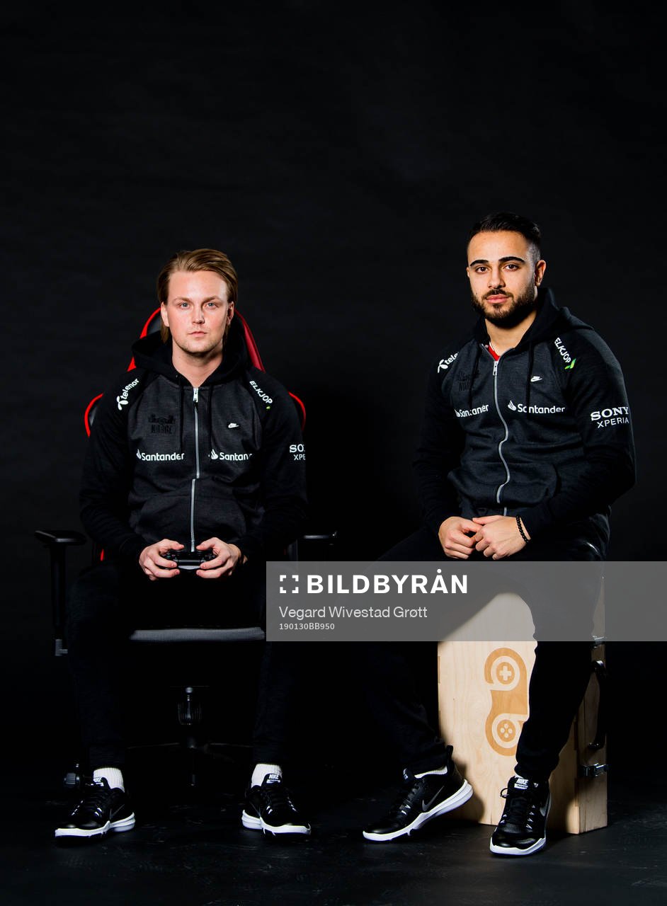 Sondre Pedersen Voktor and Arkan Resul of Norway pose for a