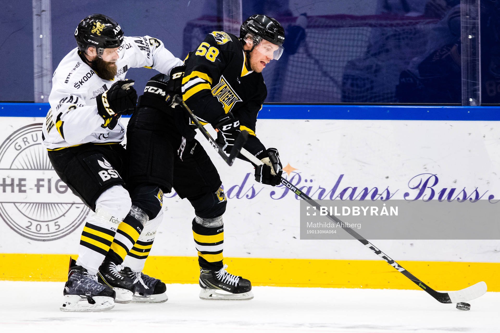 s Johan Larsson och Panterns Carl Åsell