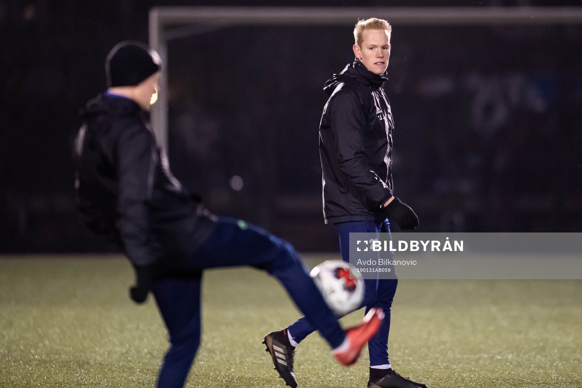 Philip Petersson och målvakt Filiph Bodenäs