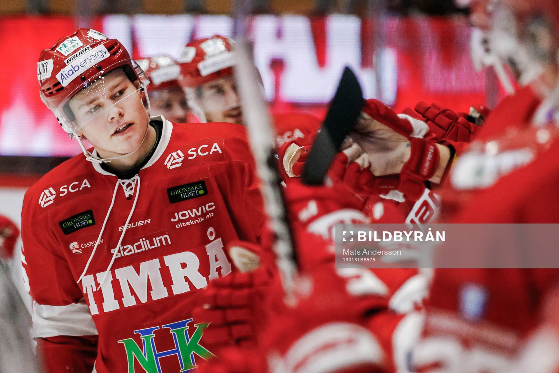 Timrås Filip Westerlund jublar