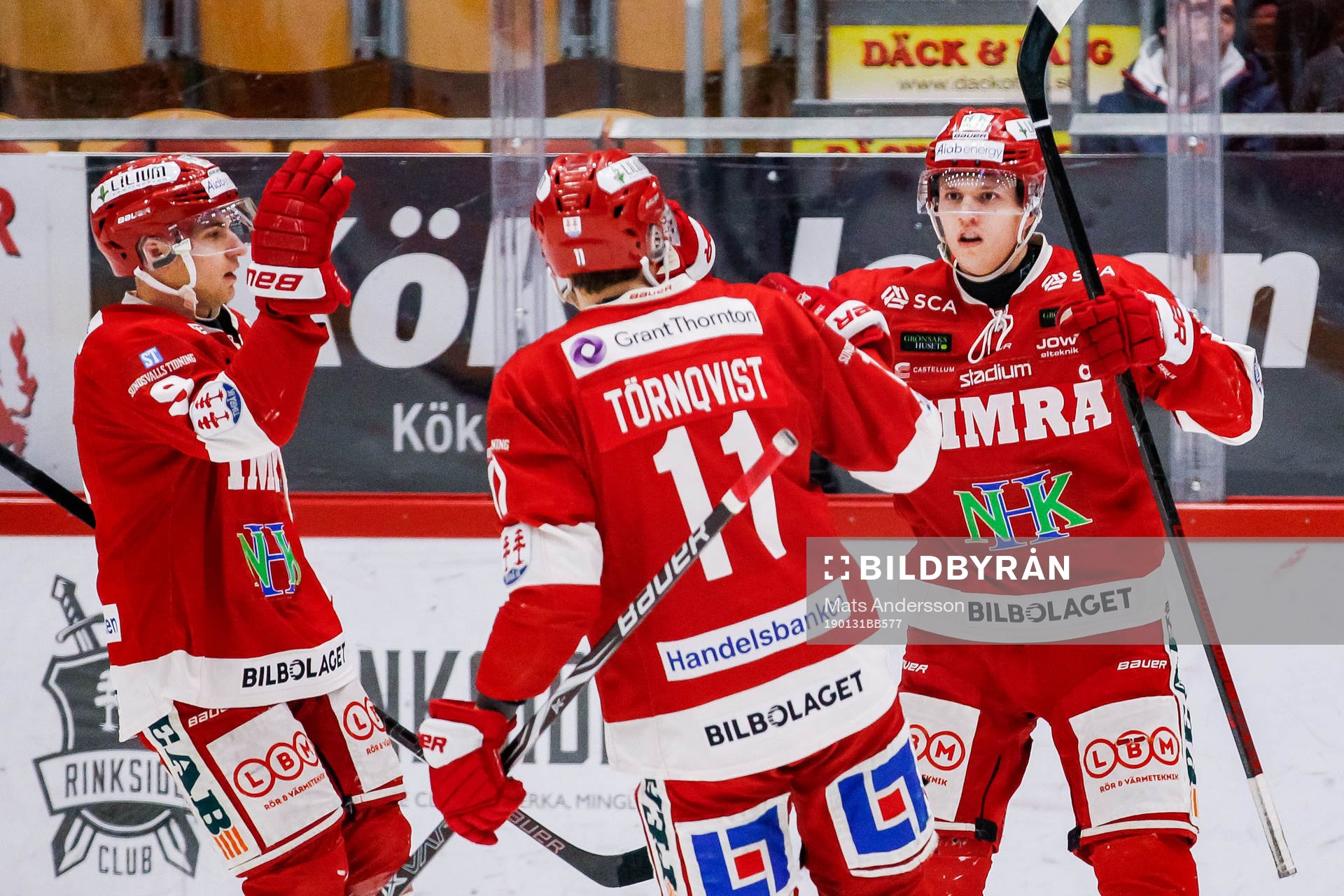 Timrås Johannes Kinnvall jublar