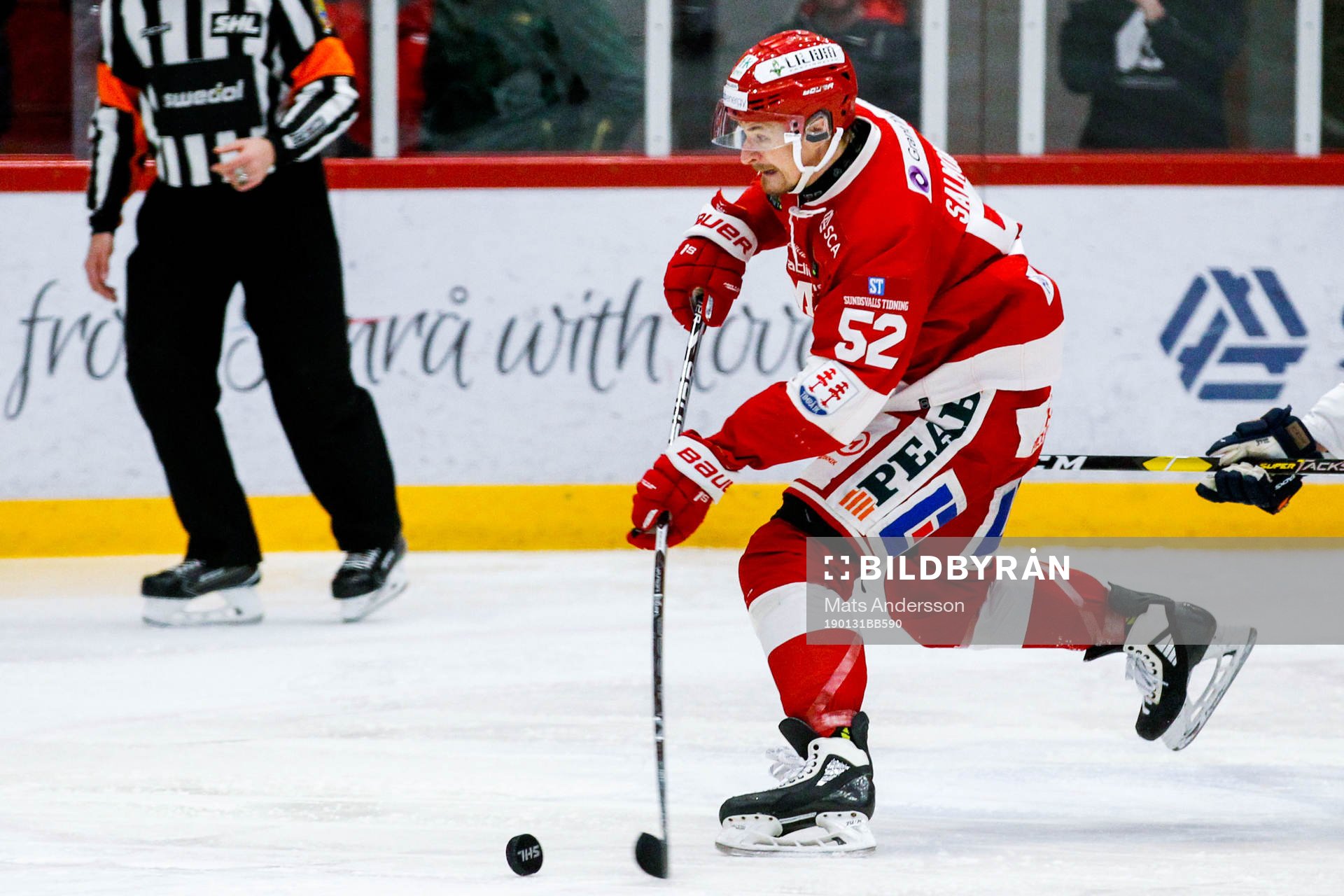 Timrås Johannes Salmonsson gör 1-0