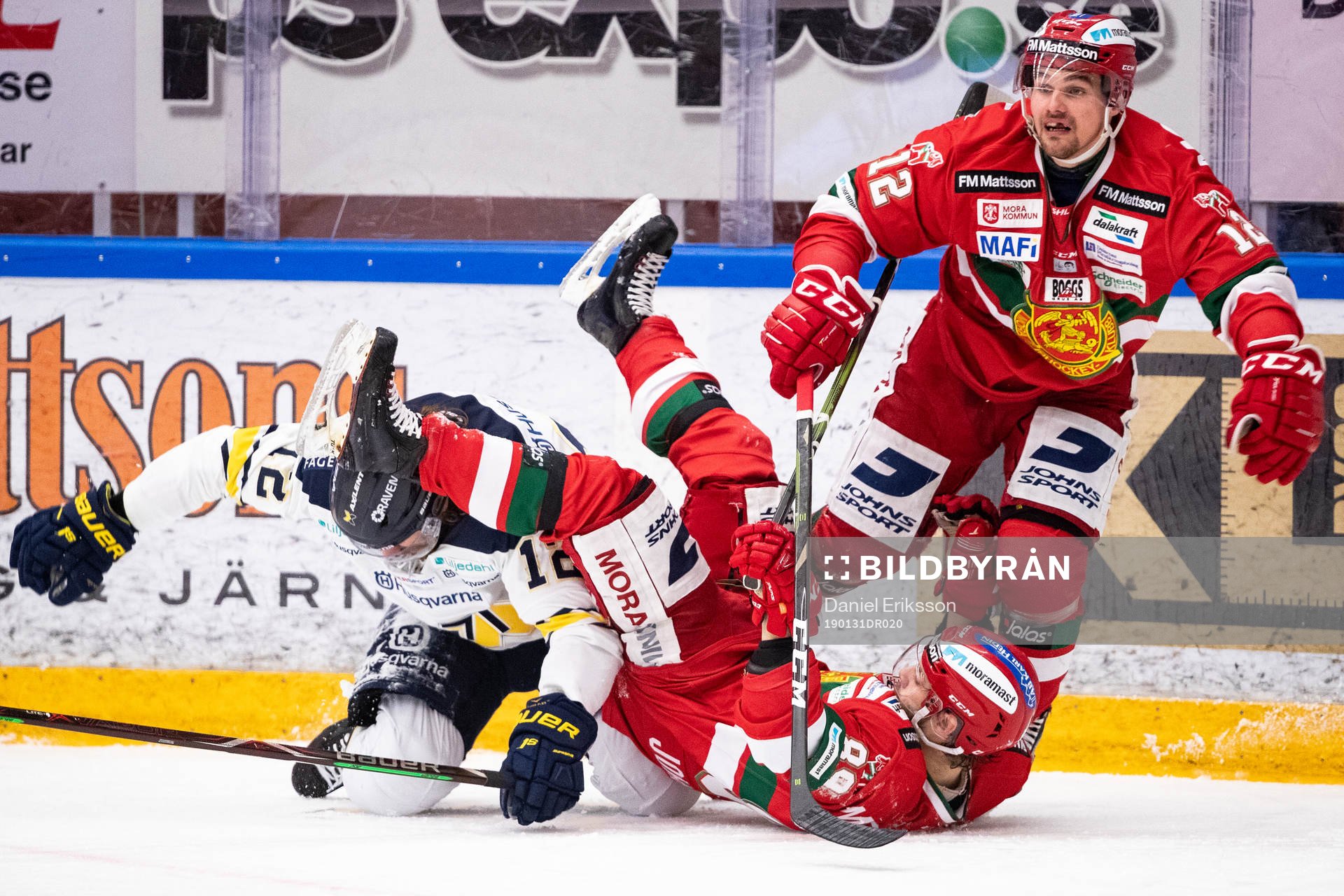 s Andreas Thuresson och Moras Ryan Johnston och Kevin Gagné