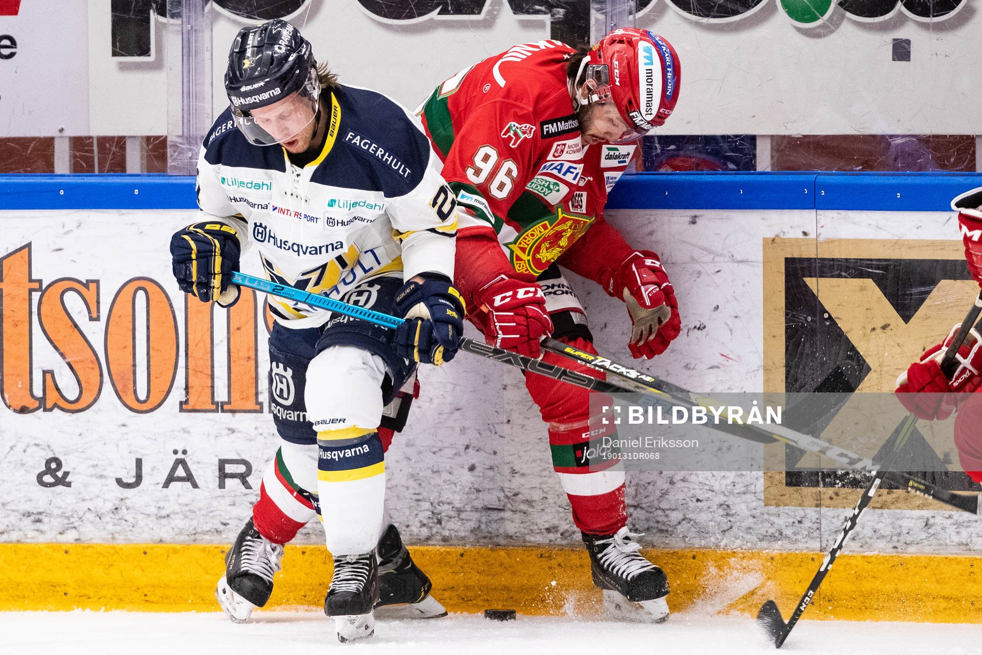 s David Gustafsson och Moras Niki Petti