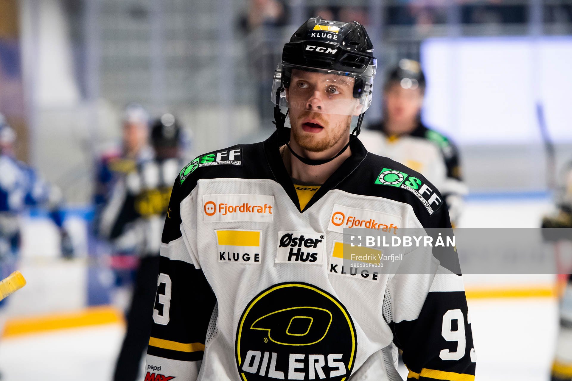 Markus Søberg of Stavanger Oilers looks dejected