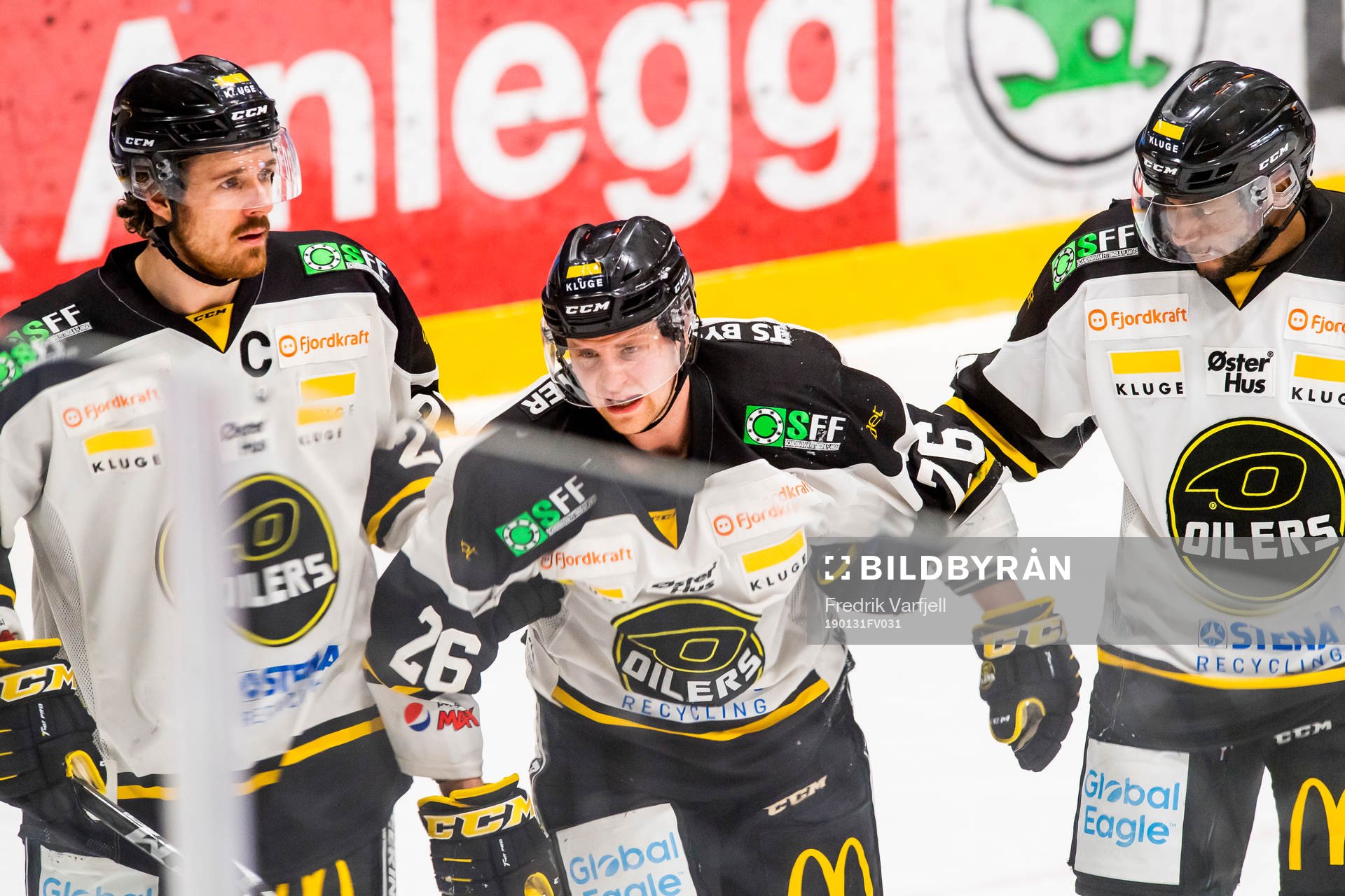 Patrick Stig Hylland Ulriksen of Stavanger Oilers with an