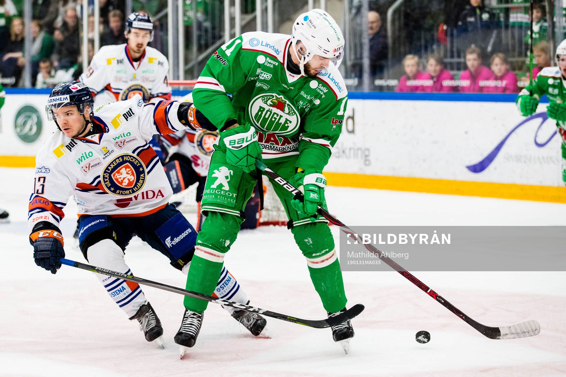 Växjös Julius Junttila och Rögles Mattias Sjögren