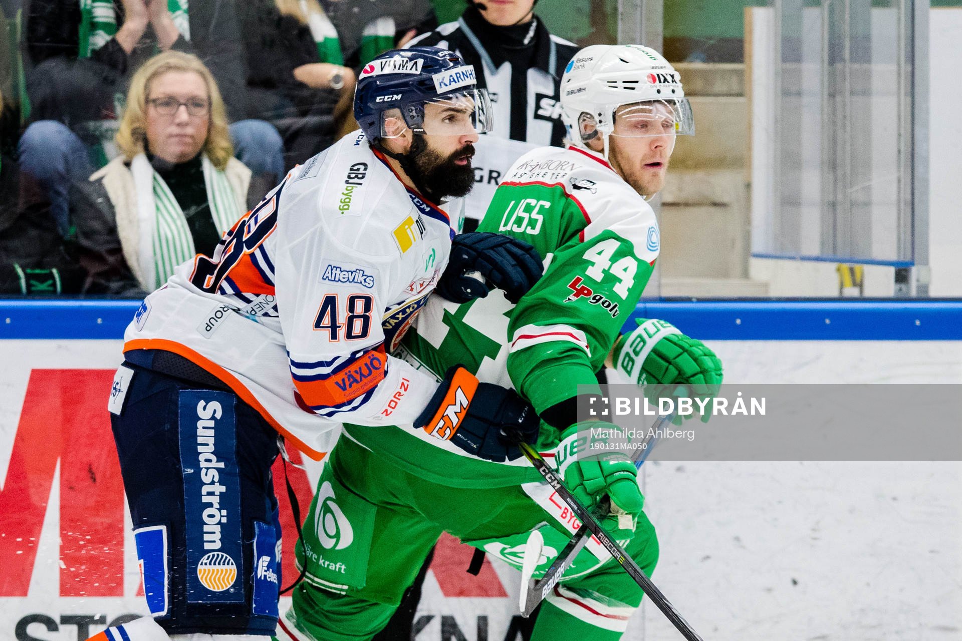 Växjös Daniel Rahimi och Rögles Olle Liss