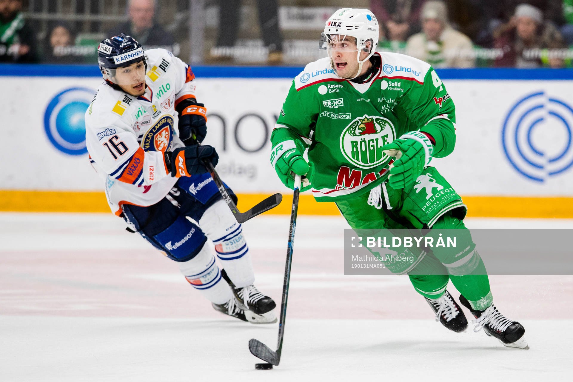 Växjös Austin Ortega och Rögles Kodie Curran