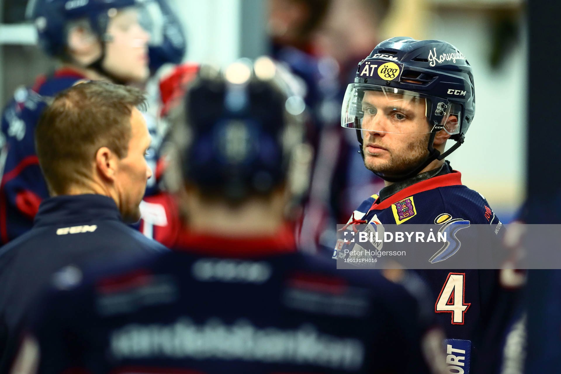 Linköpings Chad Billins före ishockeymatchen i SHL mellan