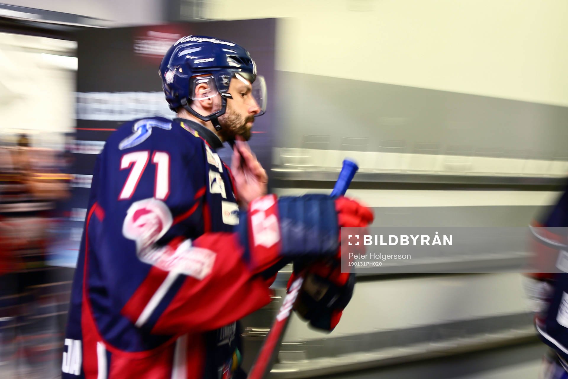 Linköpings Daniel Olsson-Trkulja före ishockeymatchen i